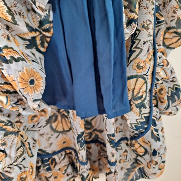 NWOT Roller Rabbit Maribelle Klara Tiered Maxi Dress Floral Boho - Picture 12 of 14